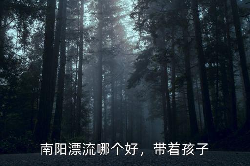 南陽漂流哪個好，帶著孩子