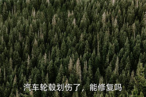 汽車輪轂劃傷了，能修復嗎