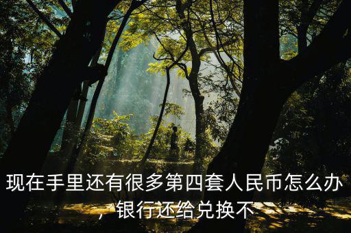 現(xiàn)在手里還有很多第四套人民幣怎么辦，銀行還給兌換不