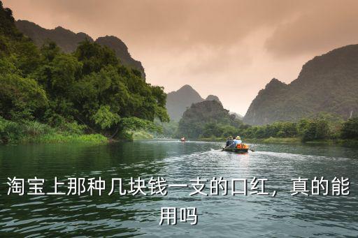 淘寶上那種幾塊錢一支的口紅，真的能用嗎