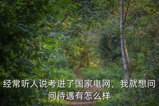 經(jīng)常聽人說考進(jìn)了國家電網(wǎng)，我就想問問待遇有怎么樣