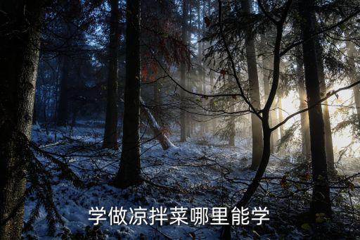 鄭州哪里有學涼拌菜的,學做涼拌菜哪里能學