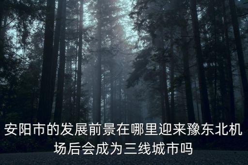 安陽(yáng)市的發(fā)展前景在哪里迎來(lái)豫東北機(jī)場(chǎng)后會(huì)成為三線城市嗎