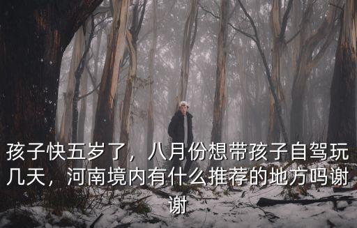 帶孩子哪里玩河南地方嗎,八月份想帶孩子自駕玩幾天