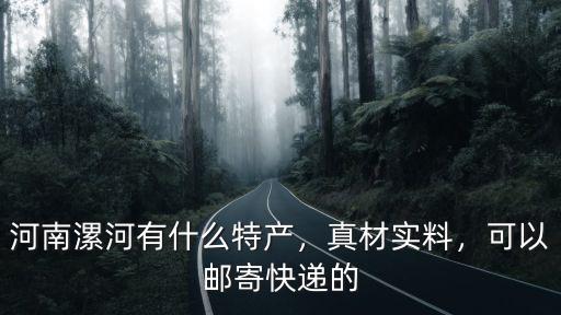 河南漯河有什么特產，真材實料，可以郵寄快遞的