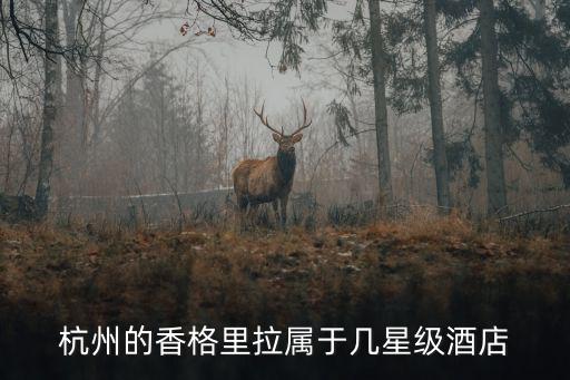 杭州的香格里拉屬于幾星級(jí)酒店