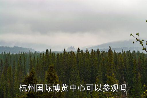 杭州國際博覽中心可以參觀嗎
