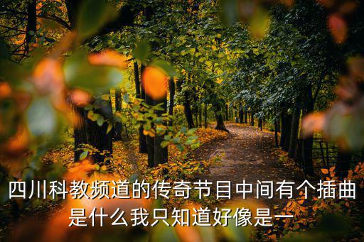 四川科教頻道，四川科教頻道的傳奇節目中間有個插曲是什么我只知道好像是一