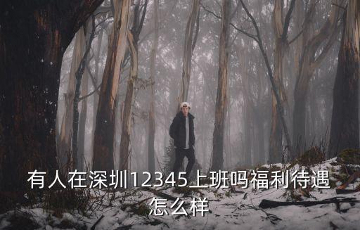 有人在深圳12345上班嗎福利待遇怎么樣