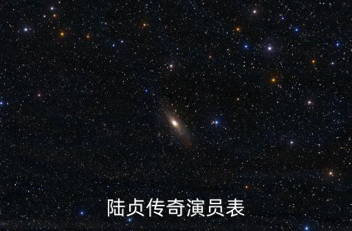 陸貞傳奇演員表全部，陸貞傳奇里面的陸貞是誰演的