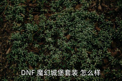 DNF 魔幻城堡套裝 怎么樣
