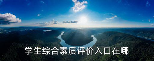 學生綜合素質評價入口在哪