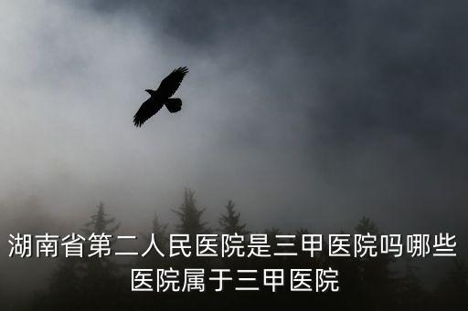 湖南省第二人民醫院是三甲醫院嗎哪些醫院屬于三甲醫院