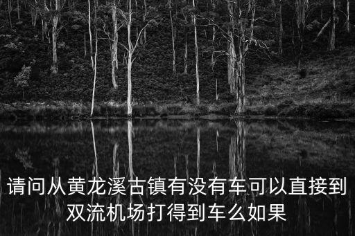 請問從黃龍溪古鎮有沒有車可以直接到雙流機場打得到車么如果