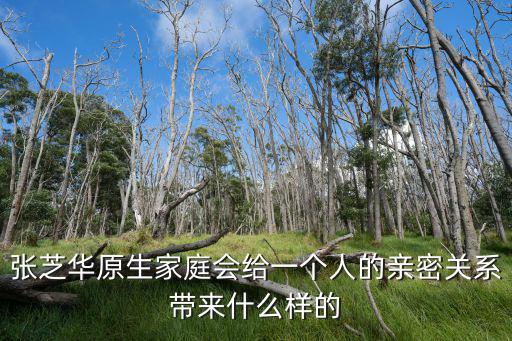 張芝華原生家庭會給一個人的親密關系帶來什么樣的