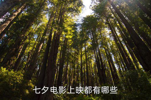 七夕電影上映都有哪些