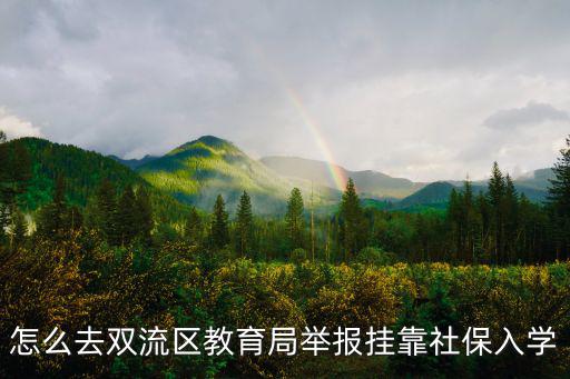 怎么去雙流區教育局舉報掛靠社保入學