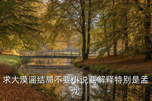 大漠謠結(jié)局，求大漠謠結(jié)局不要小說(shuō)要解釋特別是孟九