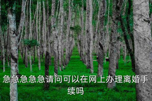 網(wǎng)上申請離婚怎么申請，請問網(wǎng)上能辦理離婚嗎