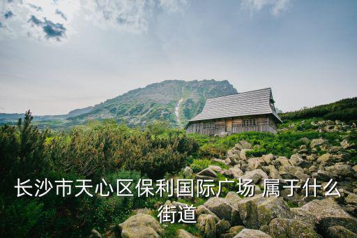 長沙市天心區(qū)保利國際廣場 屬于什么街道