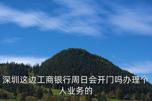 深圳這邊工商銀行周日會(huì)開(kāi)門(mén)嗎辦理個(gè)人業(yè)務(wù)的