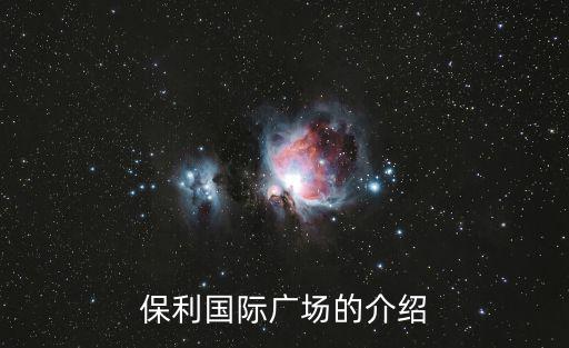 保利國際廣場的介紹