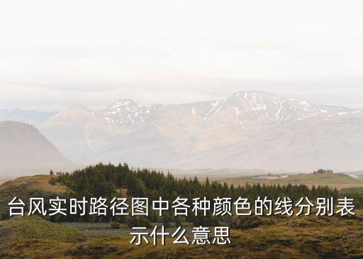 臺(tái)風(fēng)實(shí)時(shí)路徑圖中各種顏色的線分別表示什么意思
