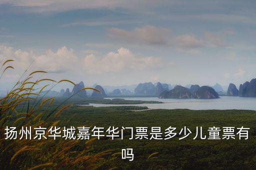 揚州京華城嘉年華門票是多少兒童票有嗎