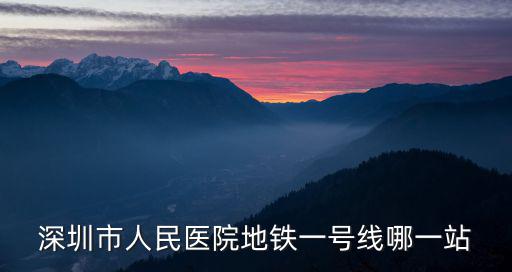 深圳1號(hào)線地鐵，深圳1號(hào)地鐵開通時(shí)間