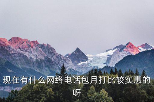 現在有什么網絡電話包月打比較實惠的呀