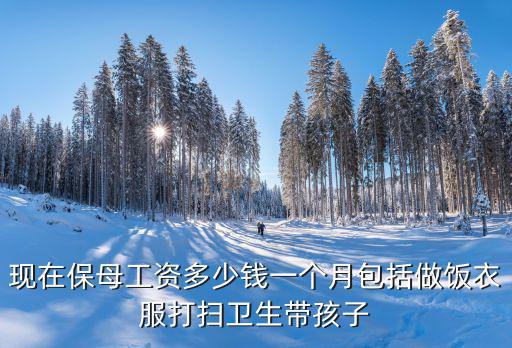保姆價(jià)位，現(xiàn)在保母工資多少錢一個(gè)月包括做飯衣服打掃衛(wèi)生帶孩子