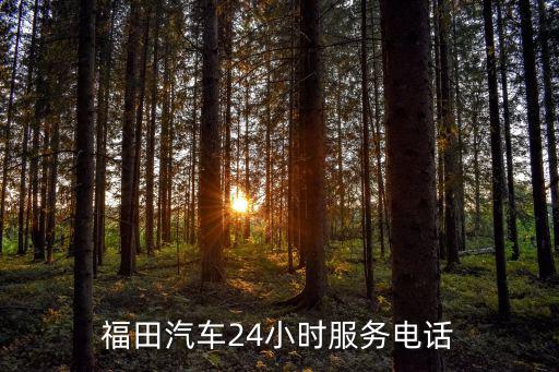 福田汽車24小時服務電話