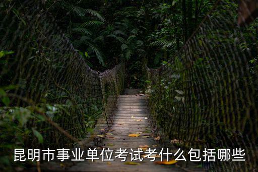 事業(yè)單位考試科目有哪些，云南省昆明市的事業(yè)單位考試具體考什么科目呢
