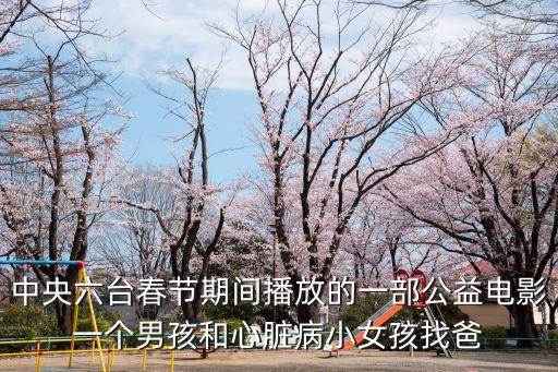 中央六臺春節期間播放的一部公益電影一個男孩和心臟病小女孩找爸