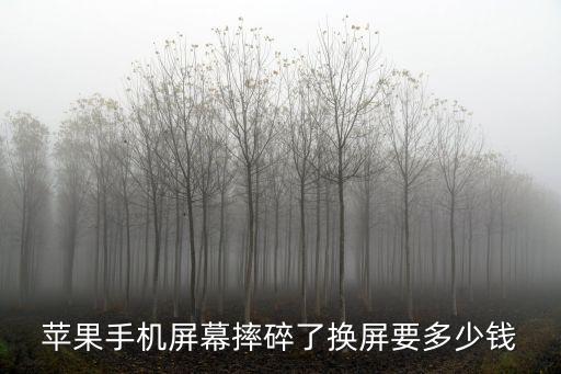 蘋果手機屏幕摔碎了換屏要多少錢