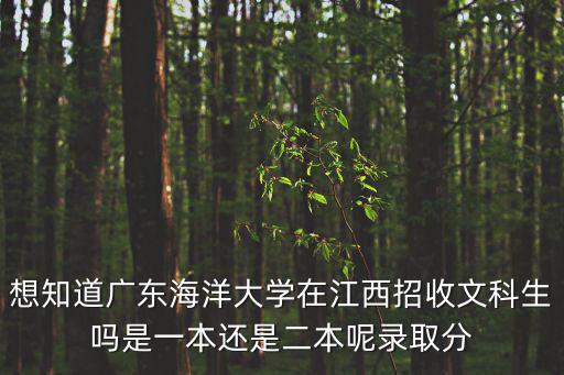 廣東海洋大學是一本還是二本，廣東海洋大學會計是二本專業(yè)嗎