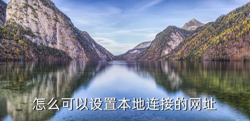 怎么可以設置本地連接的網址