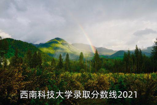 西南科技大學錄取分數線2021