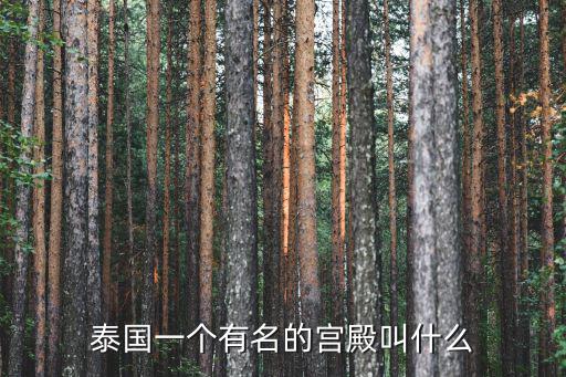 泰國一個(gè)有名的宮殿叫什么
