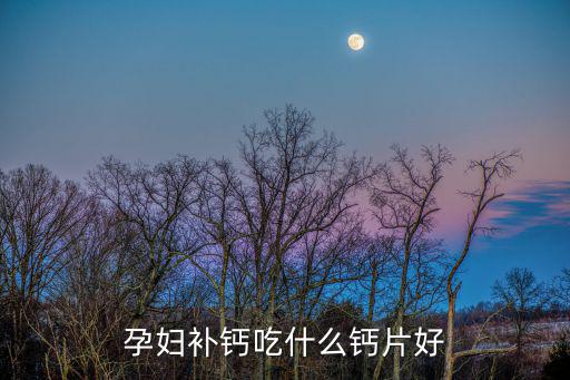 孕婦補(bǔ)鈣吃什么鈣片好