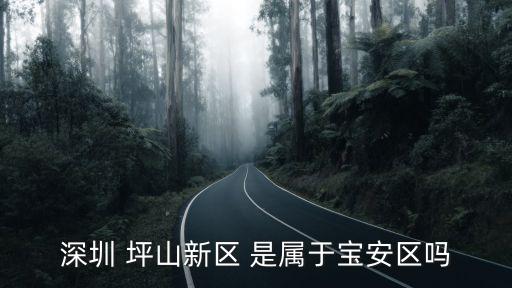 深圳 坪山新區(qū) 是屬于寶安區(qū)嗎