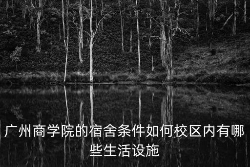 廣州商學院的宿舍條件如何校區內有哪些生活設施