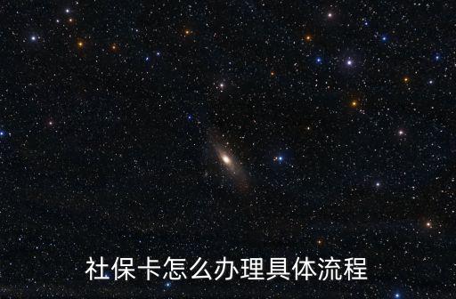 社保卡辦理，什么是社保卡 怎么辦理社保卡