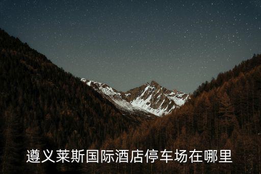遵義萊斯國際酒店停車場(chǎng)在哪里
