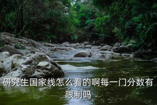 研究生國家線怎么看的啊每一門分數有限制嗎