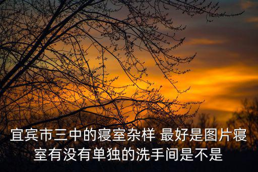 宜賓市三中的寢室雜樣 最好是圖片寢室有沒有單獨的洗手間是不是