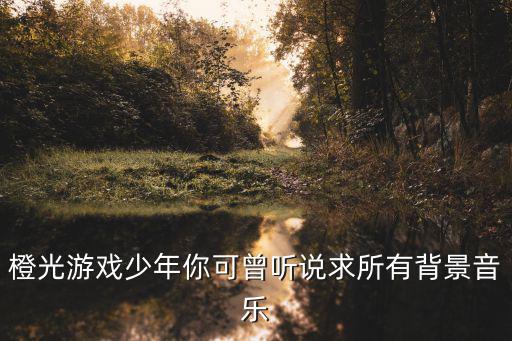 橙光游戲少年你可曾聽說求所有背景音樂