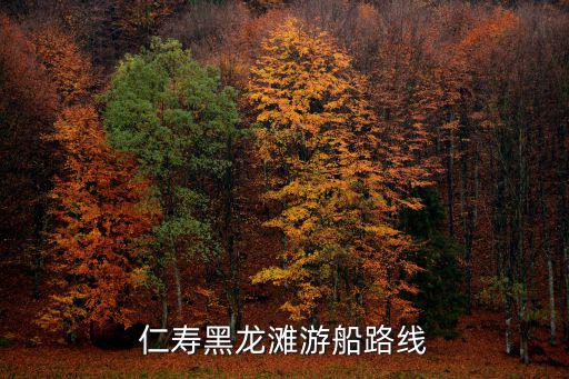 仁壽黑龍灘游船路線