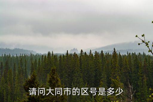 請問大同市的區(qū)號是多少
