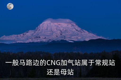 一般馬路邊的CNG加氣站屬于常規站還是母站